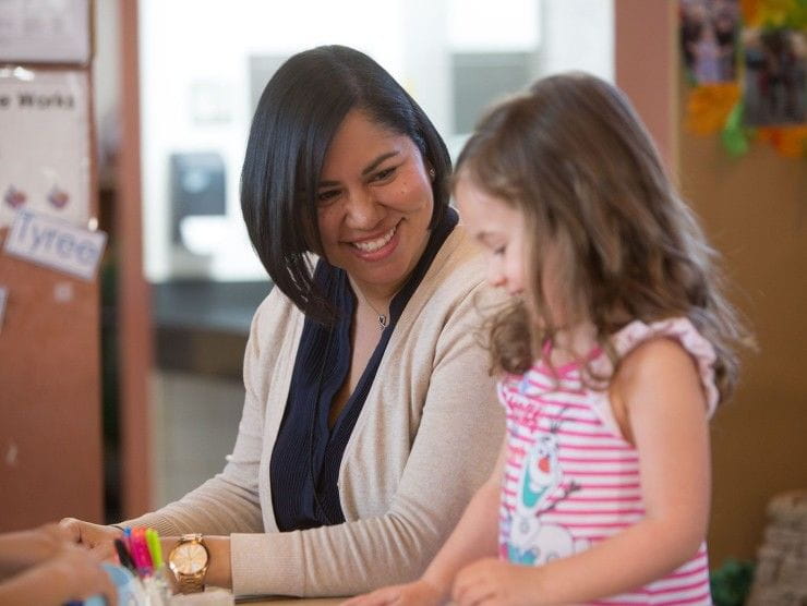 teacher and child 