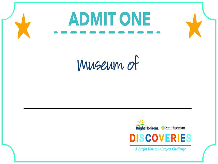 Museum of Me activity Smithsonian ticket