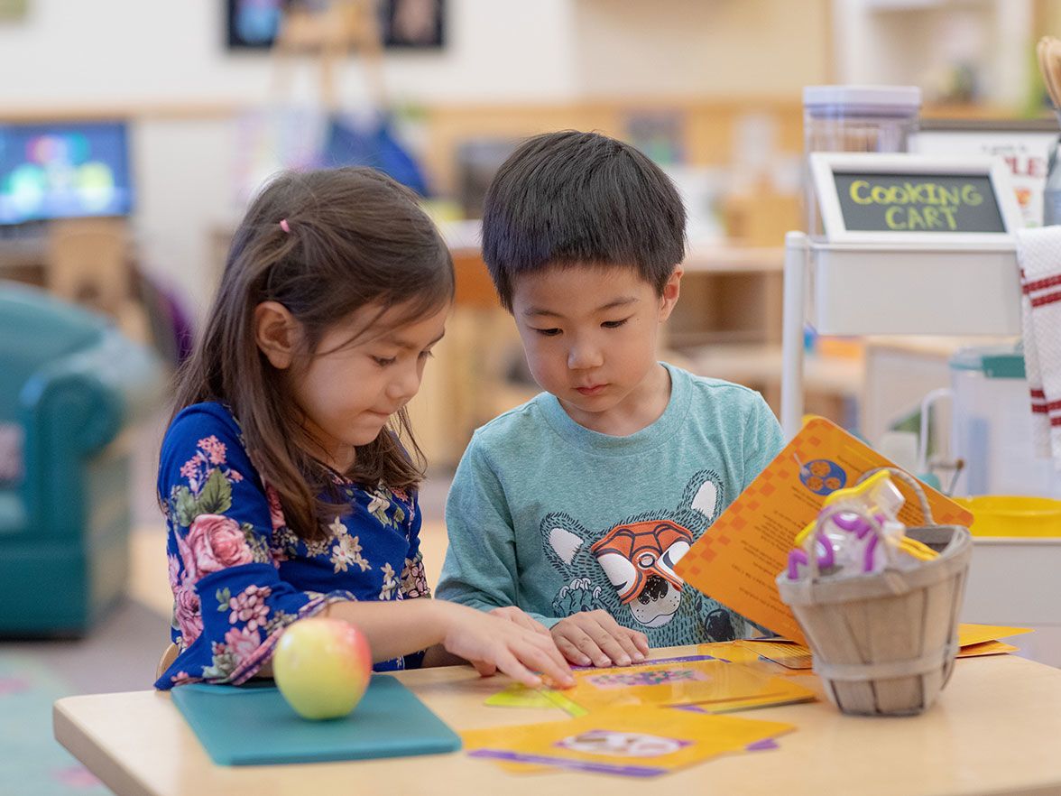 preschoolers in the classroom