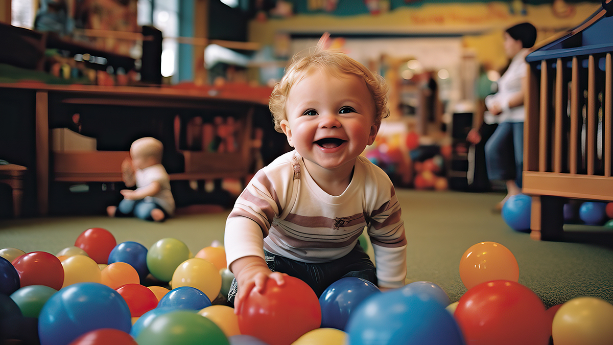 Toddler at a Bright Horizons center