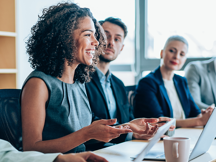 Young professionals in a meeting